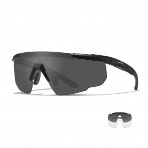 Wiley X - Saber Advanced Clear, Grey Lenses / Matte Black Frame - Protective Eyewear