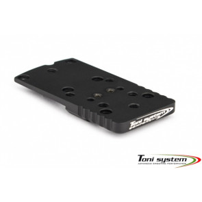 TONI SYSTEMS - Red dot dovetail base plate (type B) for CZ 75B - CZ 75 P01 - Black - OPXCZB - Canada