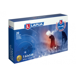 LAPUA - AMMUNITION 7.62X53R 123 GR. FMJ - BOX OF 20