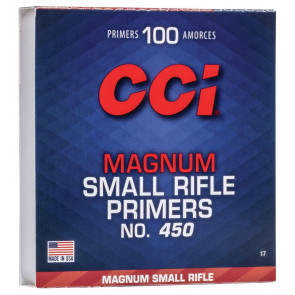 CCI.- 450 Magnum Rifle Primer Small Rifle box of 1000