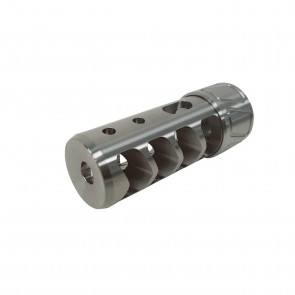 SP-Spearhead 4 port self timing muzzle brake Stainless 7mm/.30 5/8-24 