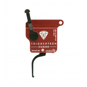 TriggerTech - Rem 700 Trigger - Black Diamond Pro Clean - Flat Straight  (PVD Black)-  Black Top Safety R70-SRB-02-TNF